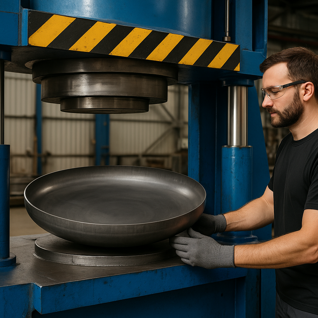 Qualitätsprüfung von Stahlböden in der Produktion